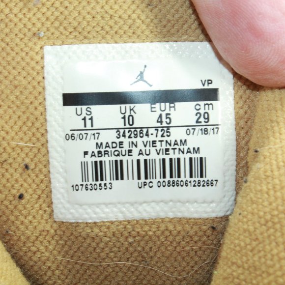 Nike Jordan True Flight Golden Harvest Lightweight Basketball Shoes US 11 - Picture 7 of 9